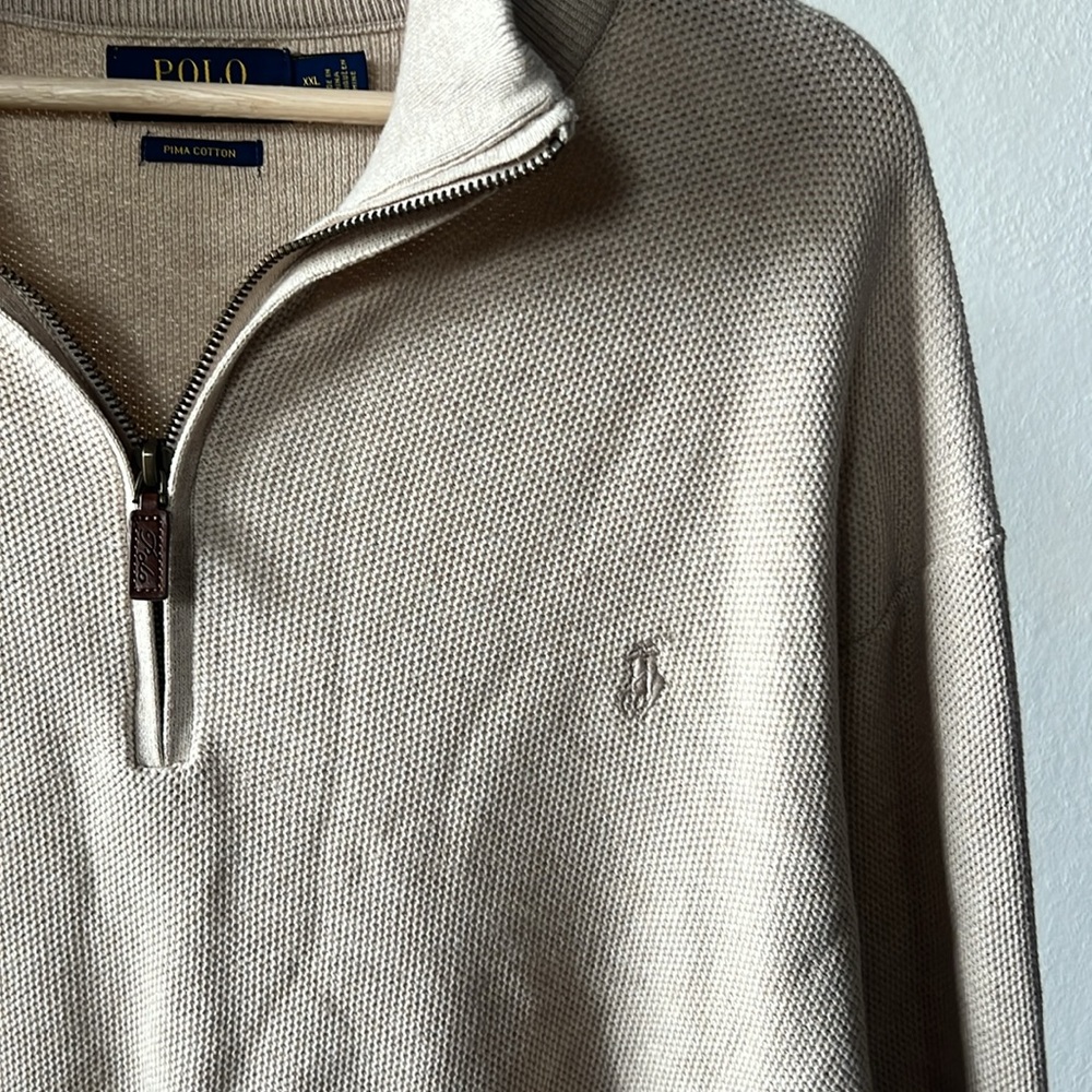 Polo Ralph Lauren 1/4 Zip Sweater XXL - Picture 3 of 4